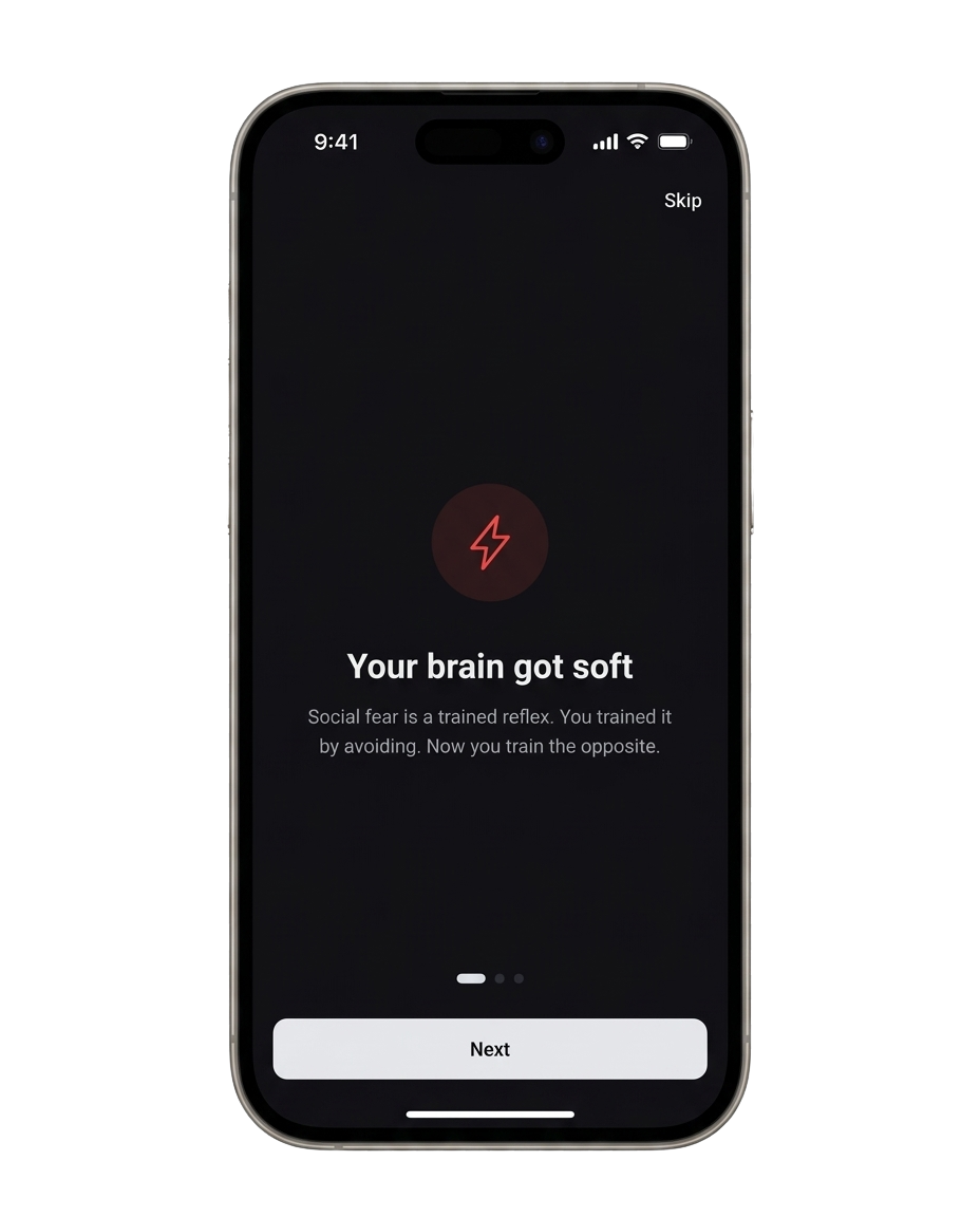 Your brain got soft — app screen